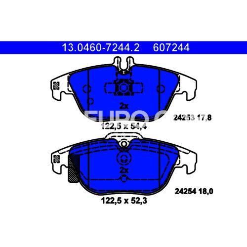 ATE Rear Disc Brake Pad Set 0074206020