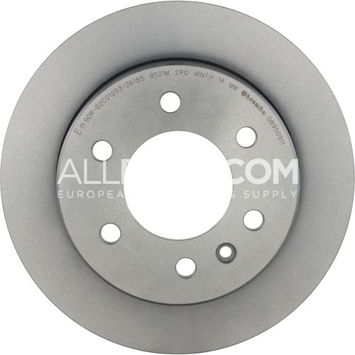 Brembo Rear Disc Brake Rotor 68013764AA 08.9509.11