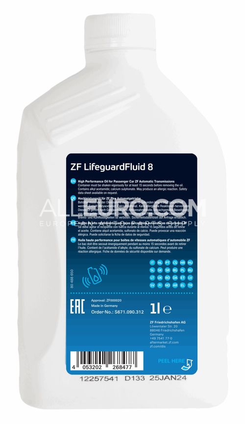 ZF Automatic Transmission Fluid G060162A2 S671 090 312