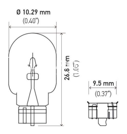 Hella Front Tail Light Bulb LB-2825 2825