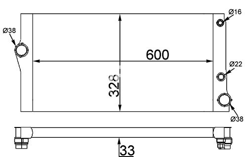 Behr Radiator 17118615454 70824290NA
