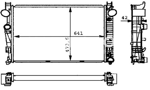 Behr Center Radiator 2205000103 70822341NA