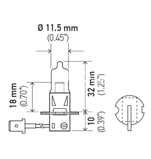 Hella Front Multi Purpose Light Bulb LB-H3 H3