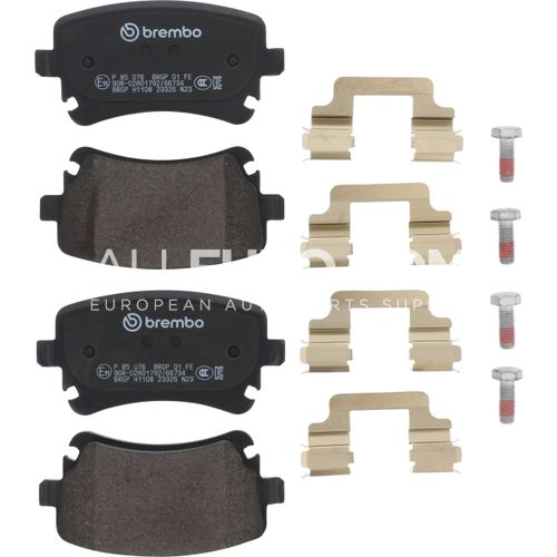 Brembo Rear Disc Brake Pad Set 8E0698451P P85076