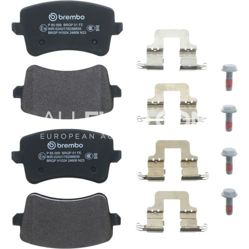 Brembo Rear Disc Brake Pad Set 8K0698451L P85099
