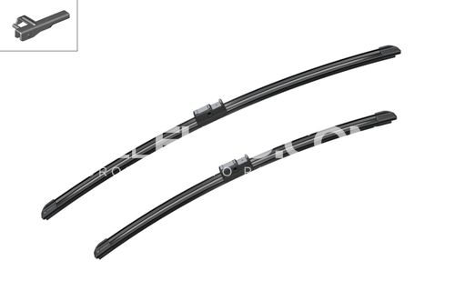 Bosch Front Windshield Wiper Blade Set 61610077821 3 397 118 970