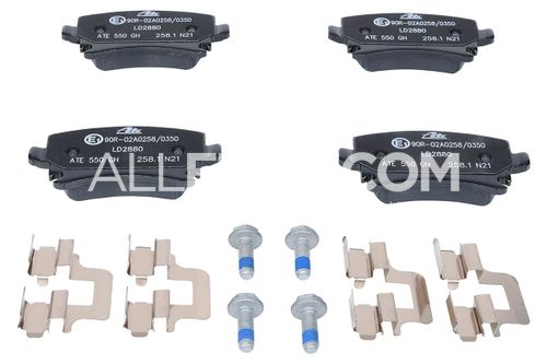 ATE Ceramic Rear Disc Brake Pad Set 1K0698451K