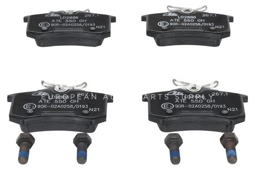 ATE Ceramic Rear Disc Brake Pad Set 8E0698451L